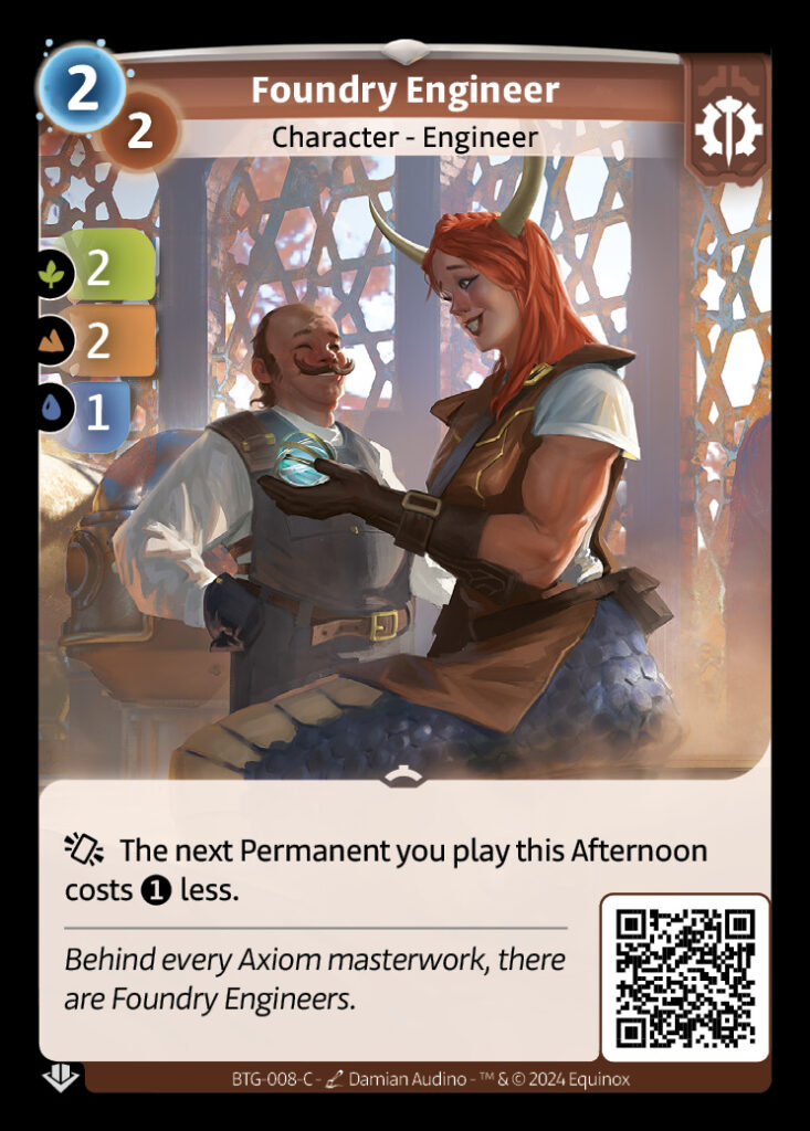 Foundry Engineer Common card from Altered TCG.